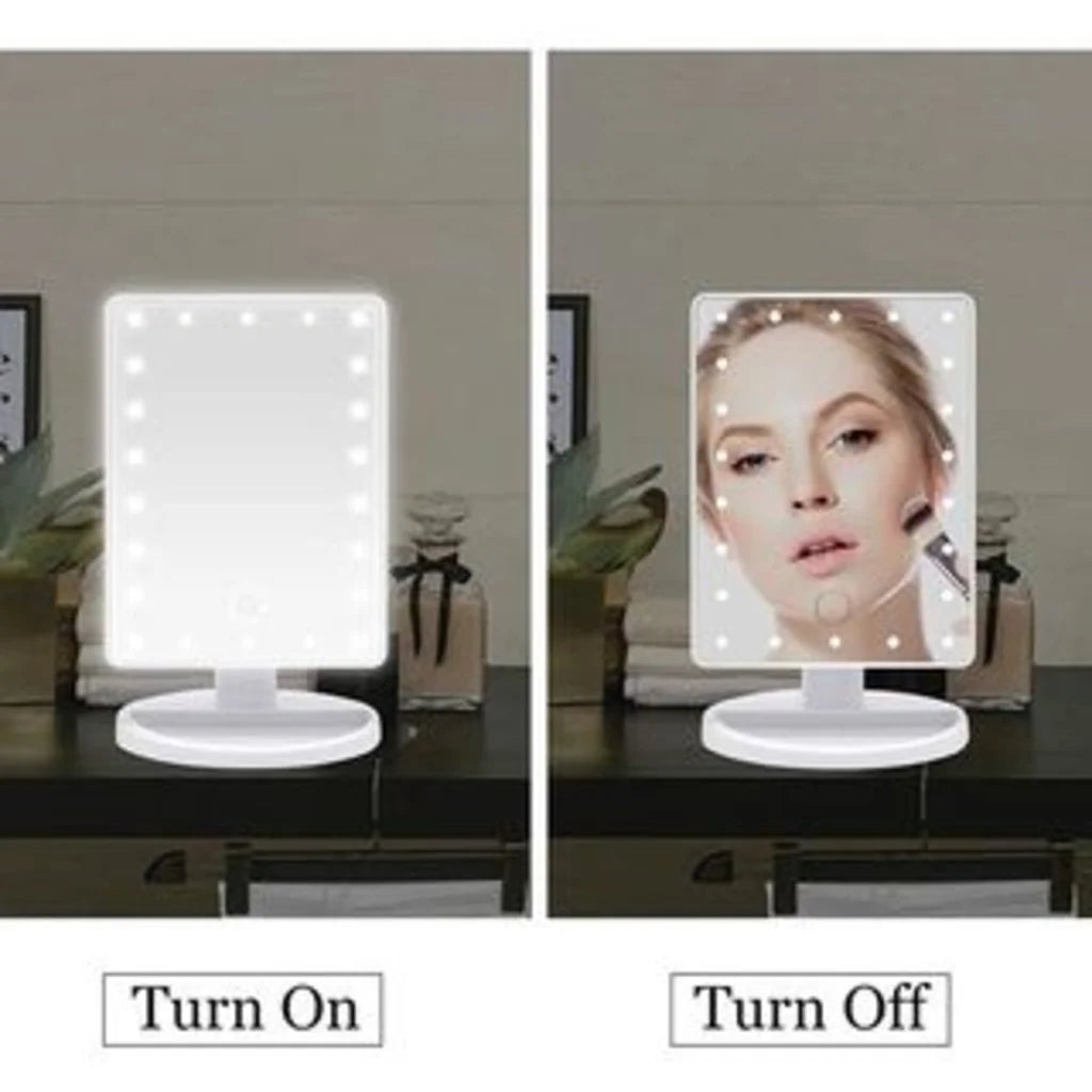 Espelho de Maquiagem com Iluminação LED