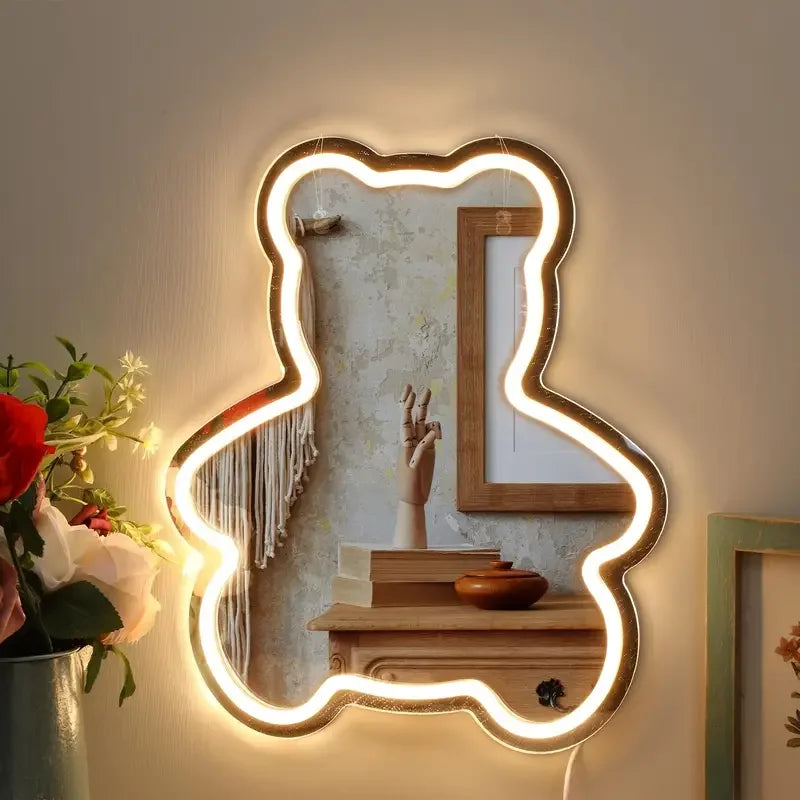 Espelho Luminária Neon