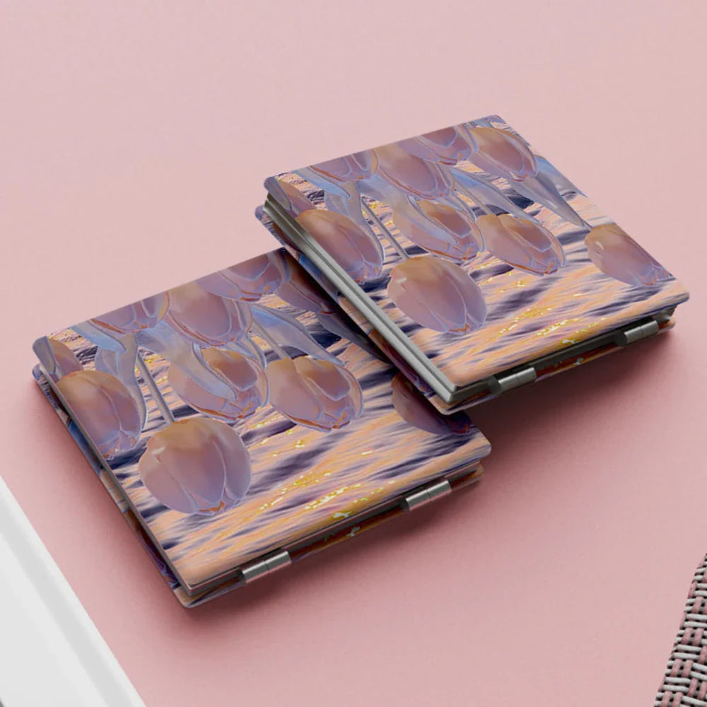 Espelho de Maquiagem Portátil Dupla Face