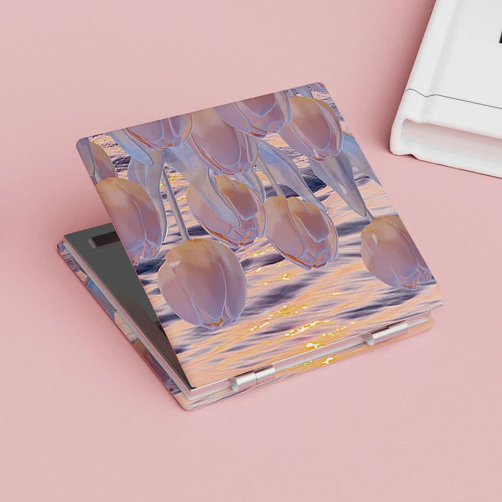 Espelho de Maquiagem Portátil Dupla Face