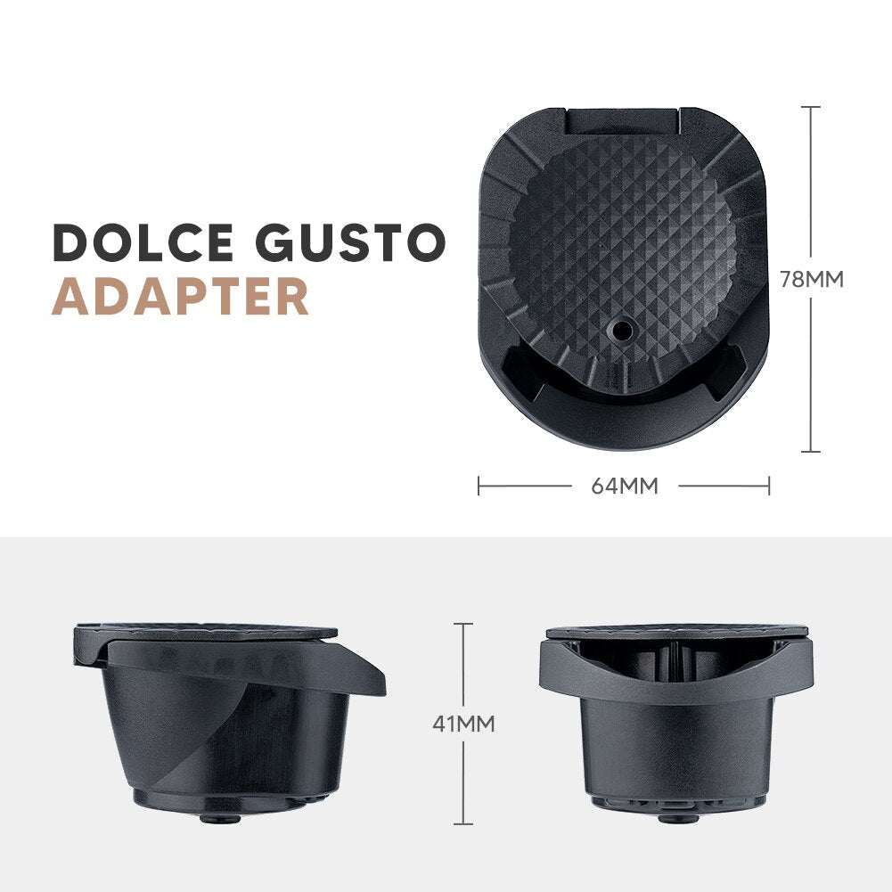ICafilas Adapter for Dolce Gusto Reusable Capsule Refillable Cafetera Expreso Coffee For  PICCOLO XS/Genio S Machine