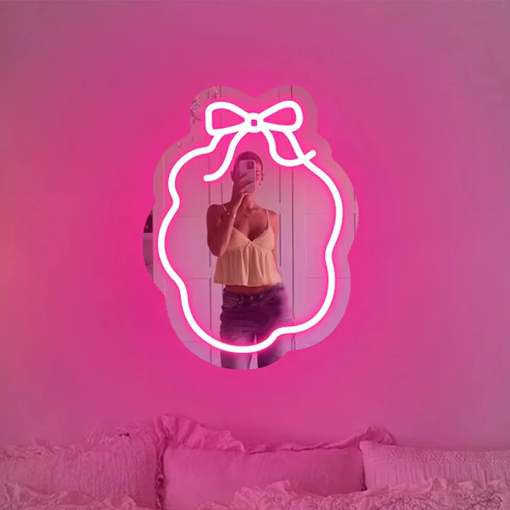 Espelho Luminária Neon