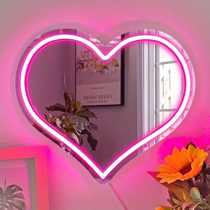 Espelho Luminária Neon