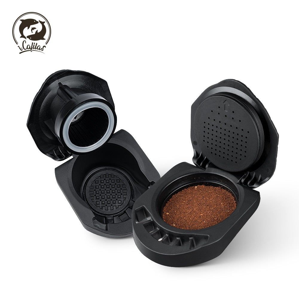 ICafilas Adapter for Dolce Gusto Reusable Capsule Refillable Cafetera Expreso Coffee For  PICCOLO XS/Genio S Machine